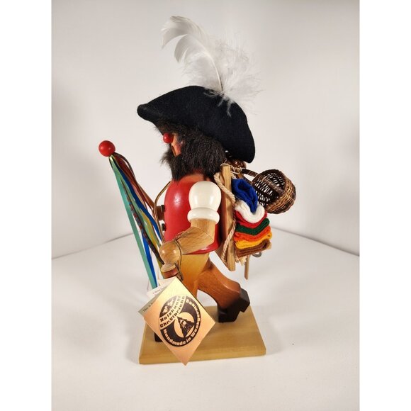 HOLZKUNST CHRISTIAN ULBRICHT NUTCRACKER CLOTH PEDDLER WOODER SMOKER W. GERMANY - Picture 6 of 11